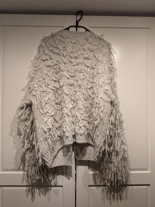 Puszysty sweter oversize kimono