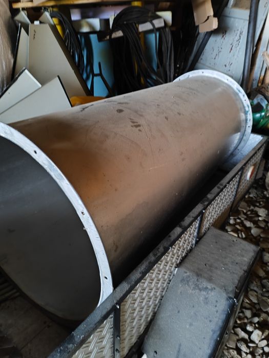 Wędzarnia, kanał, rura nierdzewna z deklem