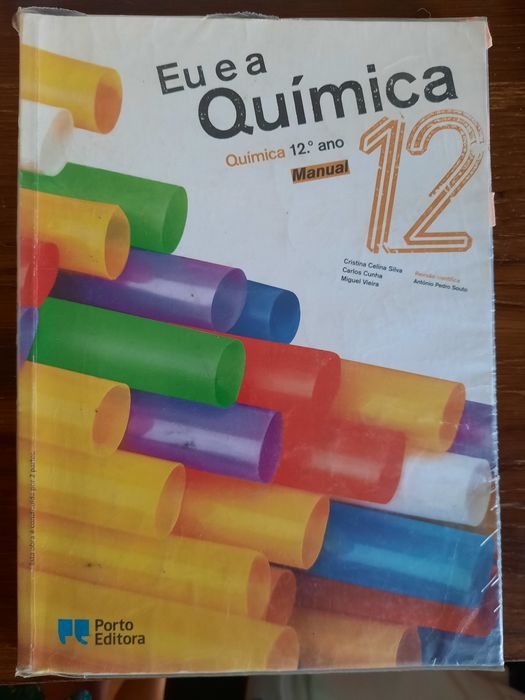 Livros "Eu e a Química 12" manual e caderno de laboratório
