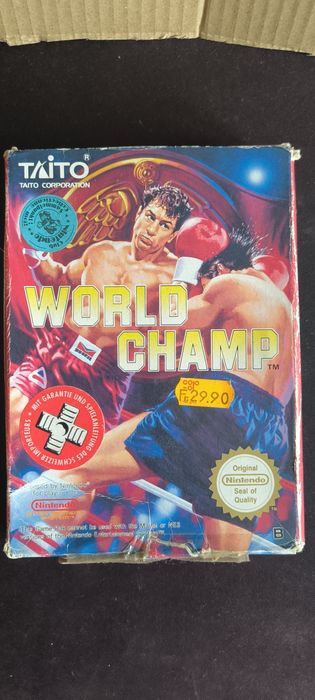 Jogo NES World Champ (Original / Taito / Caixa + Postal)
