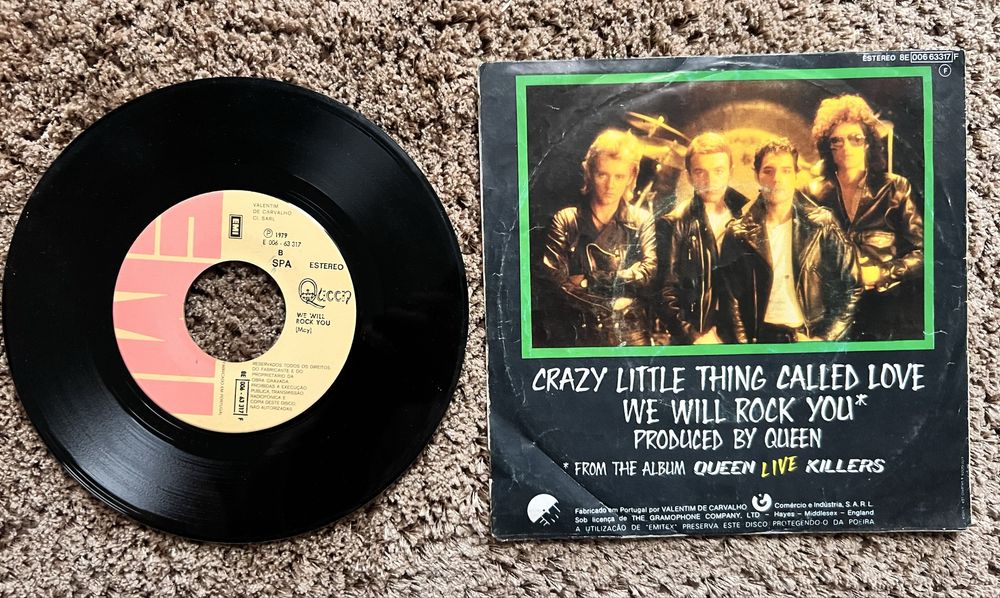 Vinil 45 RPM Queen “Crazy Little Thing Called Love”