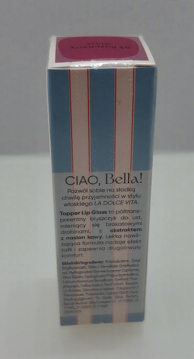 AA CiaoBella Positano 03 Raspberry Glaze błyszczyk do ust Nowy 3,5ml