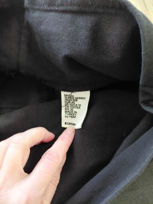 Ciążowe jeansy leginsy H&M 40