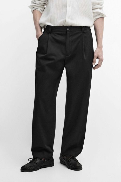 Штани Massimo Dutti Wide Fit