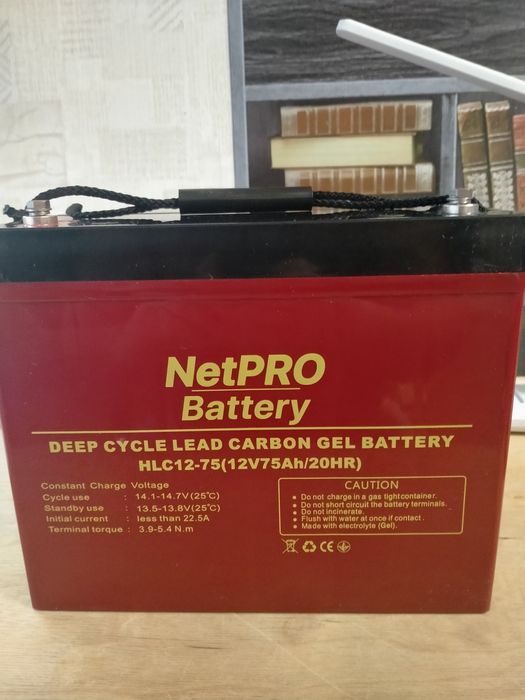 Швидкозарядний свинцево-карбоновий АКБ NetPRO HLC 12-75