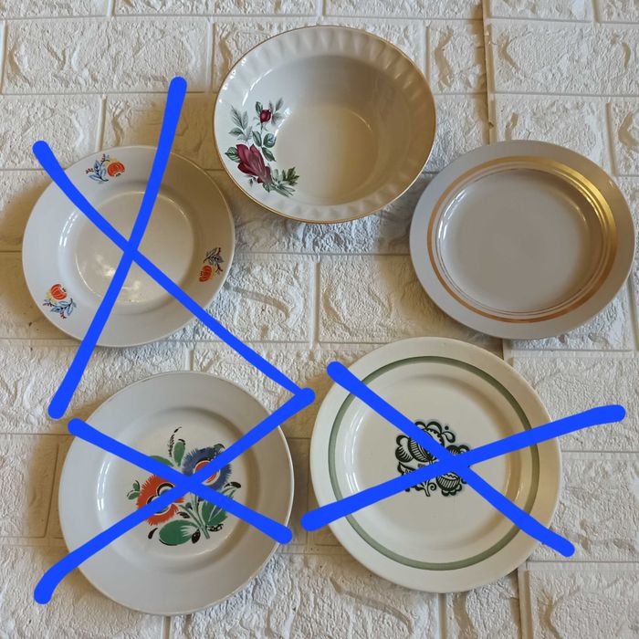 Тарелки СССР разные