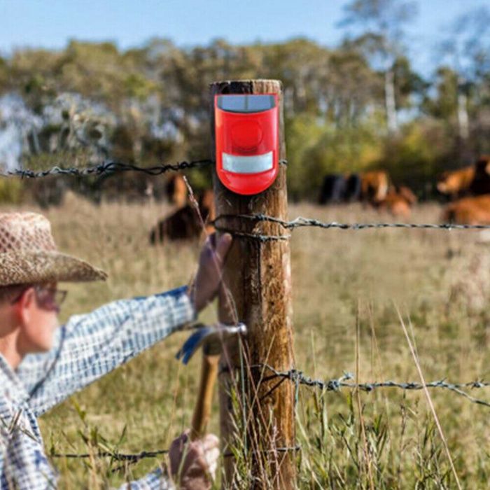 sensor movimento solar exterior com sirene luz de emergencia assusta64298013602946121