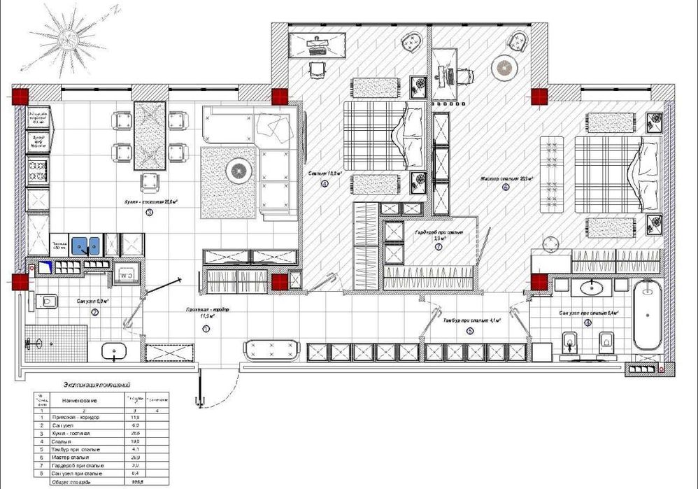 2-rooms apartment apartment by the address st. Fontanskaya dor Perekopskoy Divizii (area 106 m²) - Atlanta.ua - photo 12