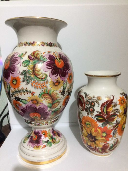 Ваза роспись цветы Коростень