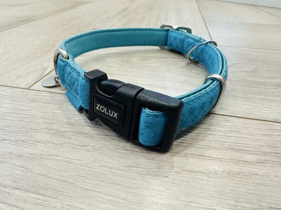 Obroża regulowana turkusowa Mac Leather Zolux L