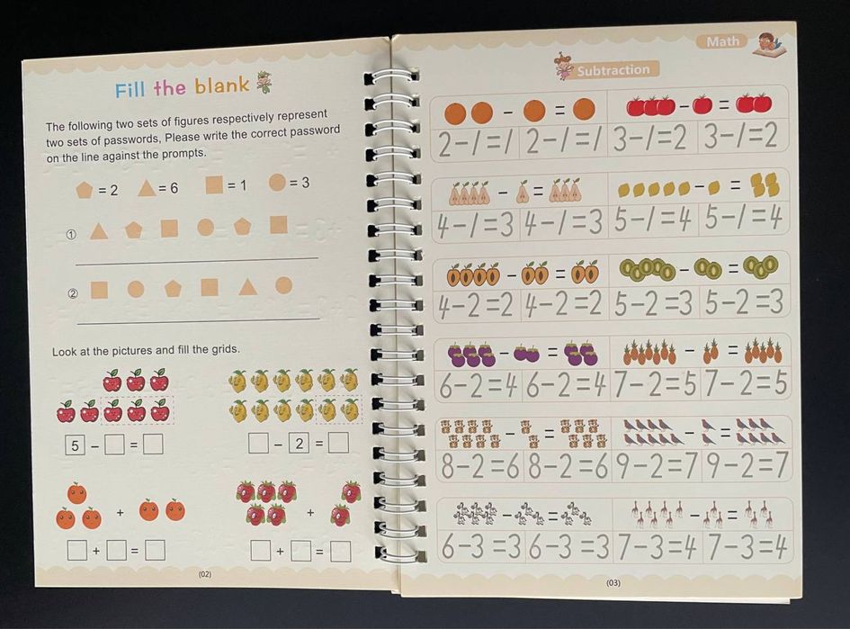 Багаторазовий зошит / зошит з прописами