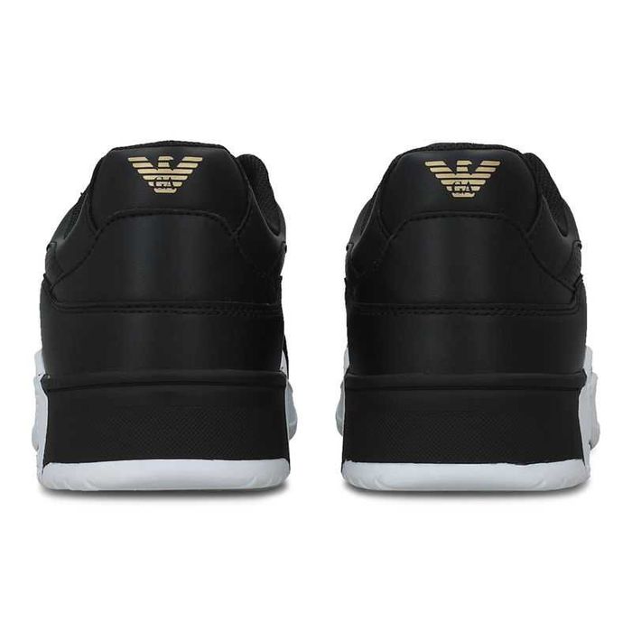 EMPORIO ARMANI EA7 sneakersy buty NOWOŚĆ black / gold
