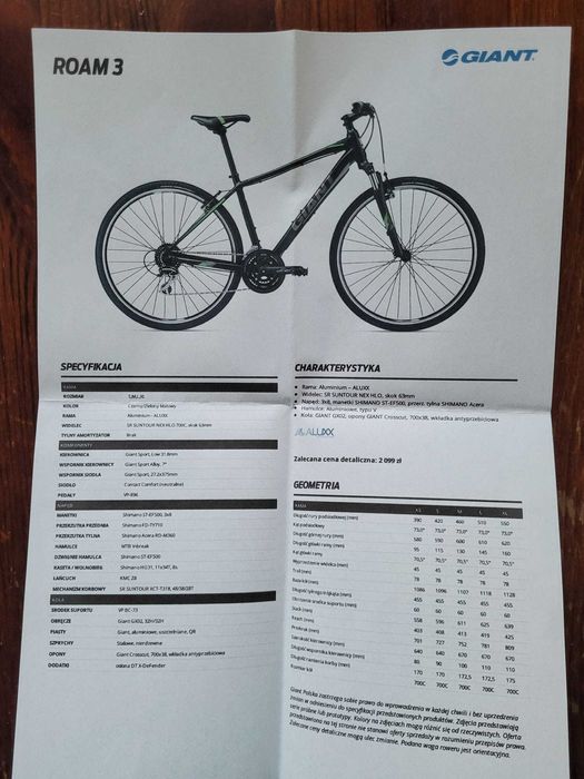 Rower Giant Roam 3 Rama L