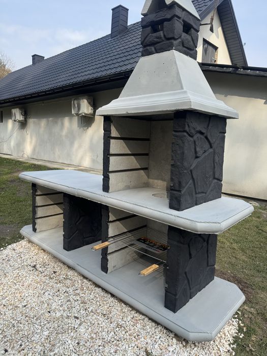 grill betonowy z blatem roboczym -piaskowiec + klej gratis