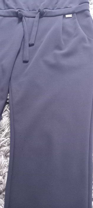 Elegancki Kombinezon sukienka L 40 granatowy