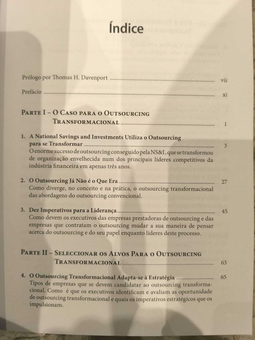 Livro "Outsourcing para a Mudança Radical" de Jane C. Linder