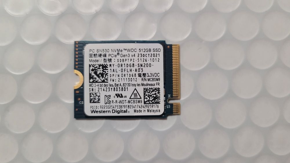 512gb WD SN530 nvme 2230 m2 (96% здоров'я) steamdeck