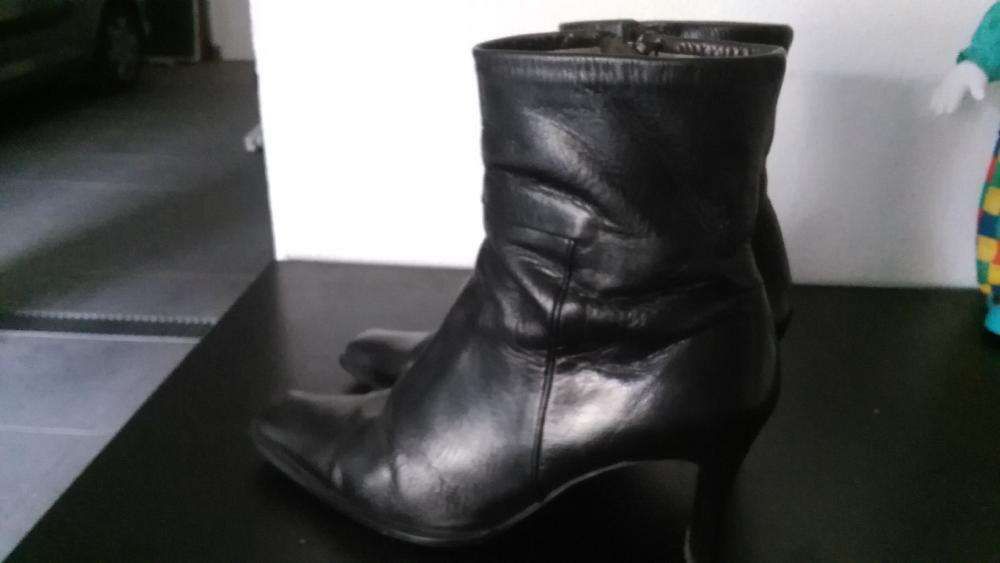 Botas de Salto em pele