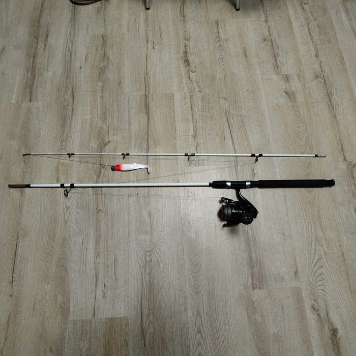 Mocne Zestawy  Sumowe/Morskie -  Wędka + Kołowrotek + Plecionka