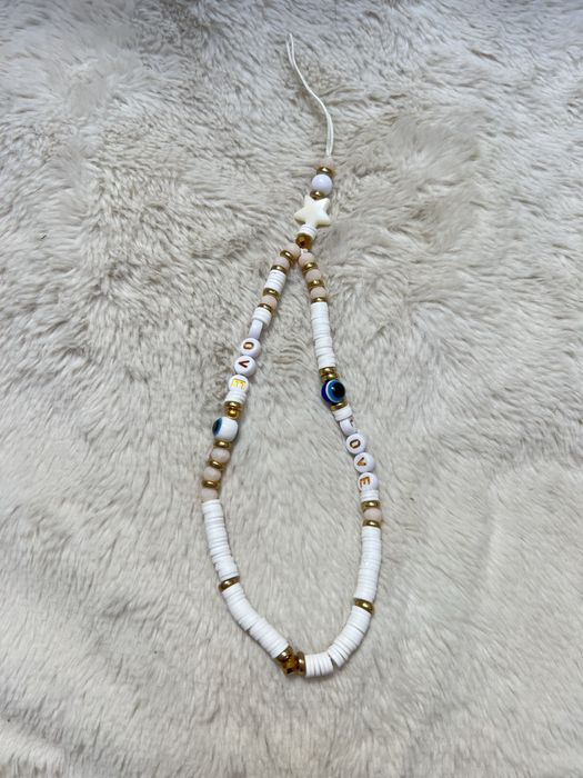 Brelok breloczek do etui ręcznie robiony oko proroka napis love