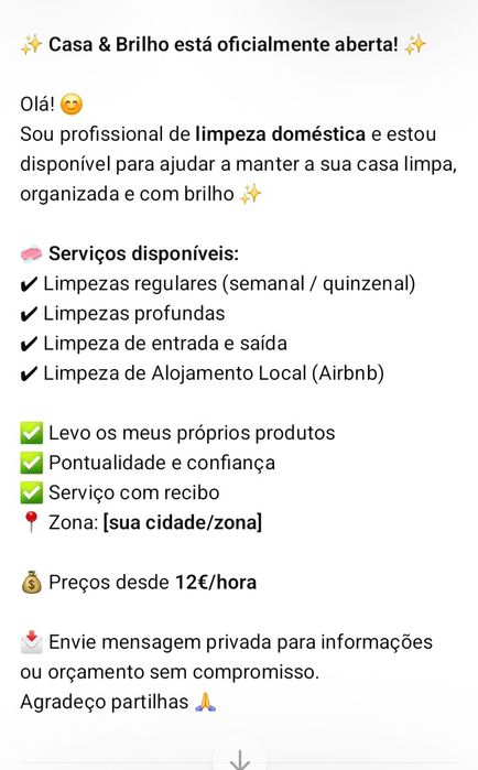 A missão da Casa & Brilho é oferecer serviços de limpeza doméstica efi