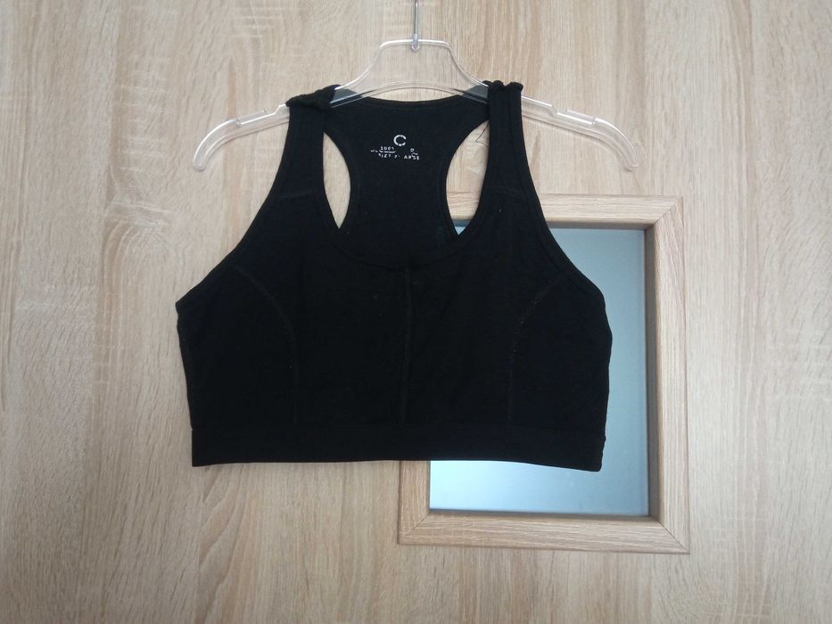 Sportowy stanik top Cubus wełna merino L/XL