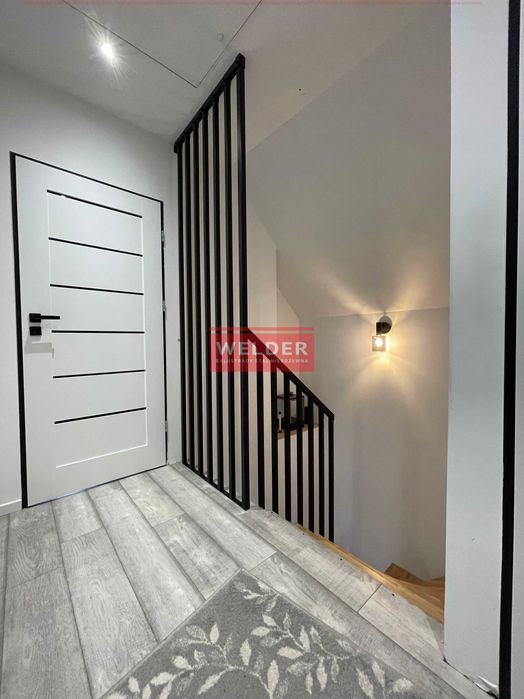 Balkon Francuski Balustrada stal nierdzewna antracyt Portfenetr Harfa