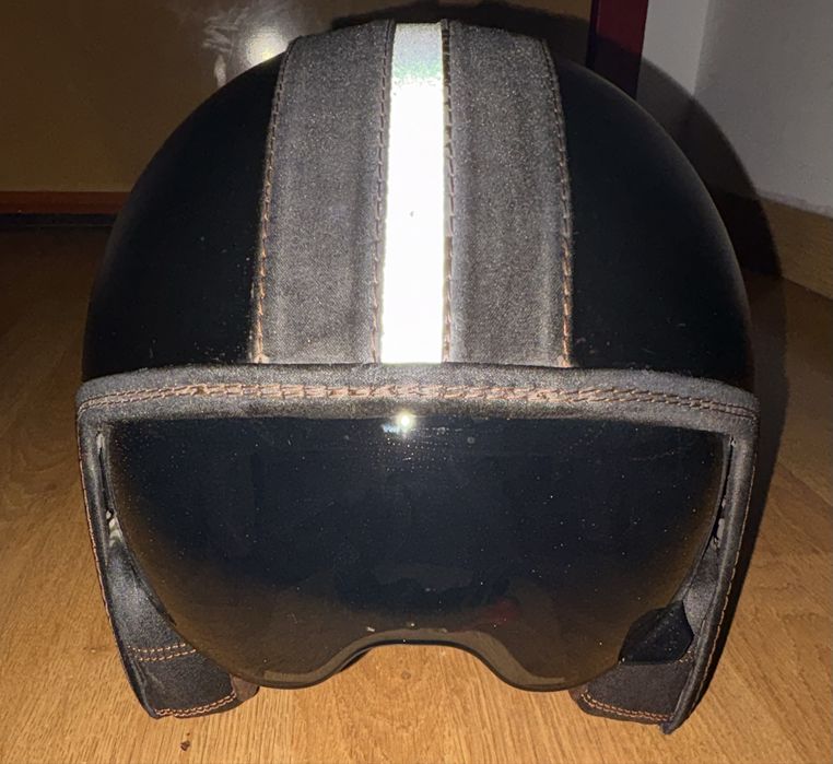 Capacete cms carbon estilo vintage