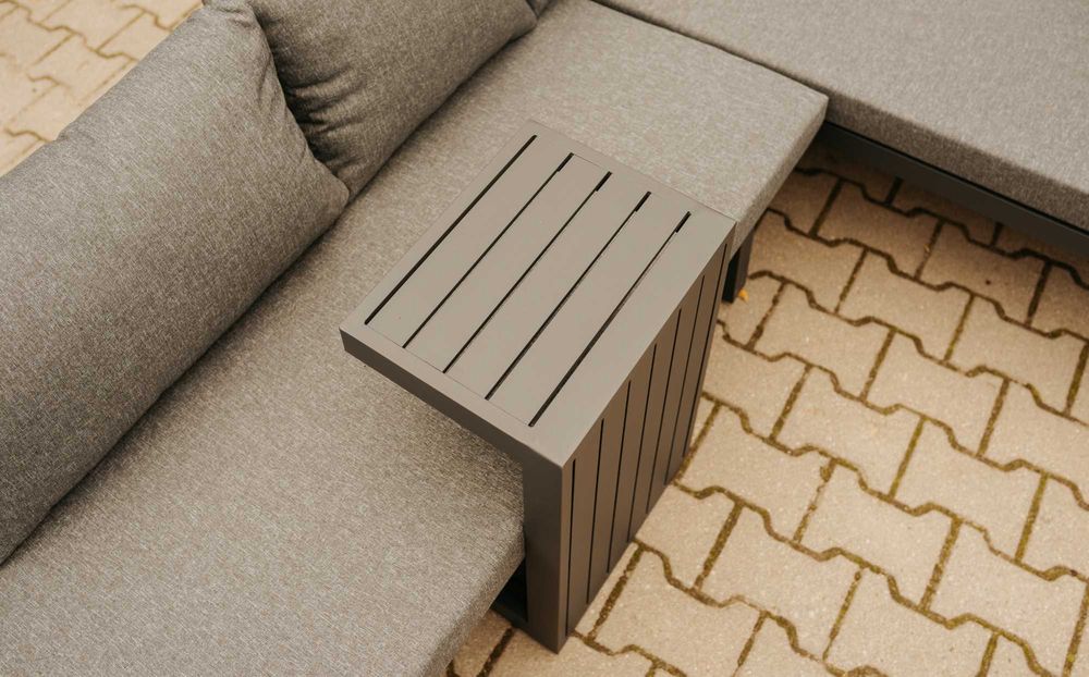 meble ogrodowe nowe narożnik sofa konstrukcja aluminiowa