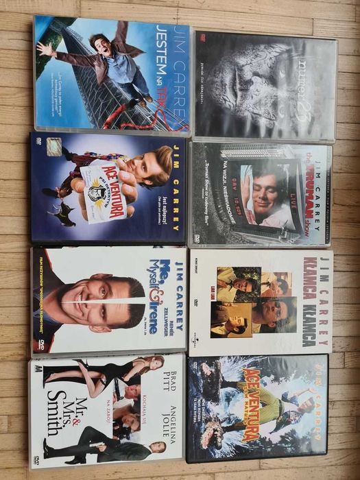 Jim Carrey , Ace Ventura , filmy , Brad Pitt , Angelina Jolie