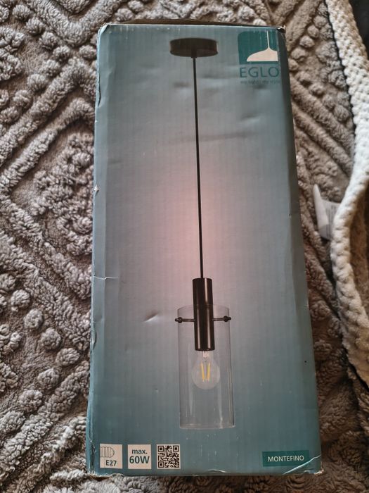 Lampa sufitowa czarna