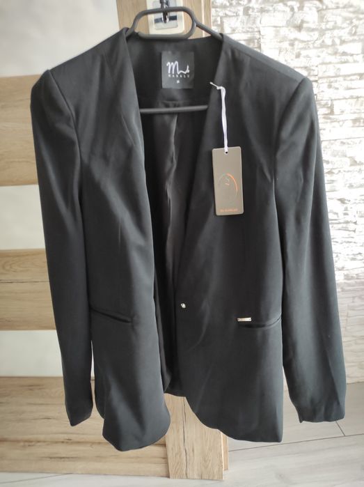 Marynarka/żakiet czarny  r.36