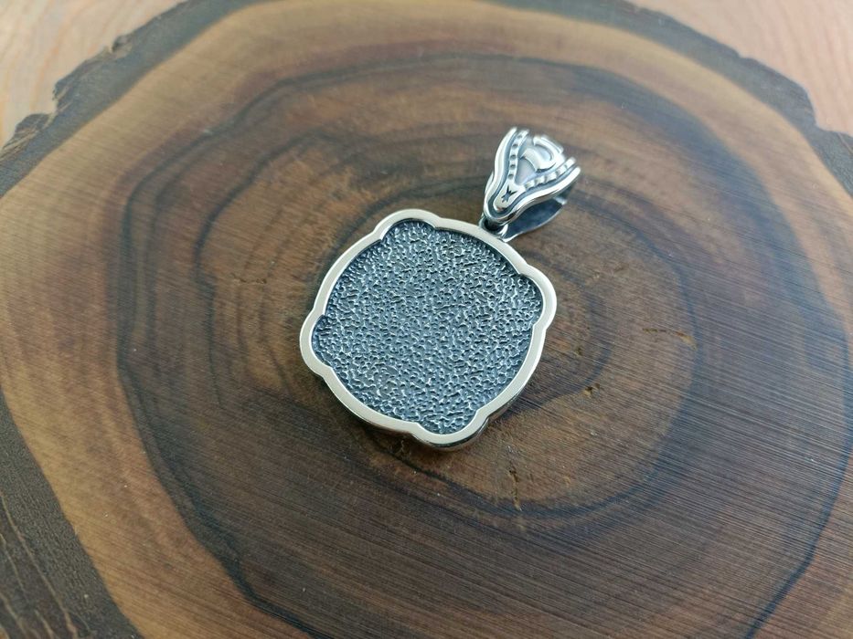 Амулет Серебряный кулон со Львом. Серебряная подвеска Лев 925 пробы