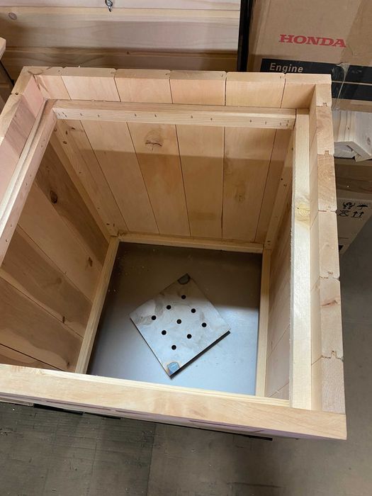 wędzarnia olchowa zestaw  z drzwiczkami i kominkiem