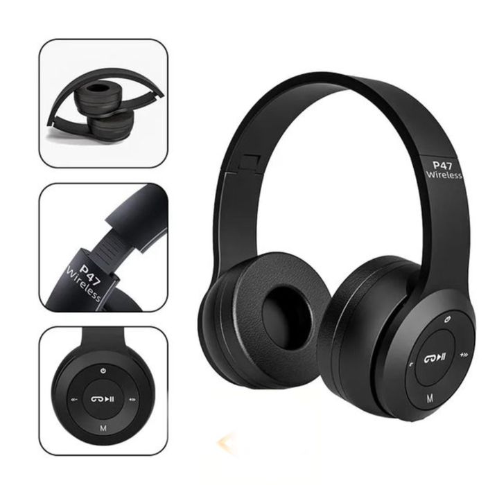 Auscultadores 5.0 Bluetooth P47 Dobravel