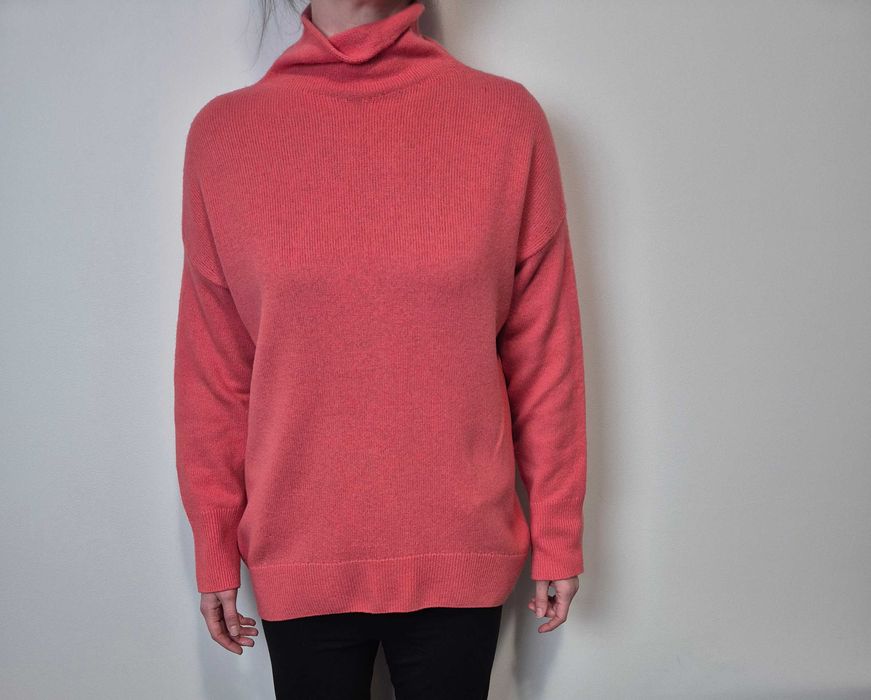 Wełniany sweter Massimo Dutti M/L, oversize, wełna, kaszmir