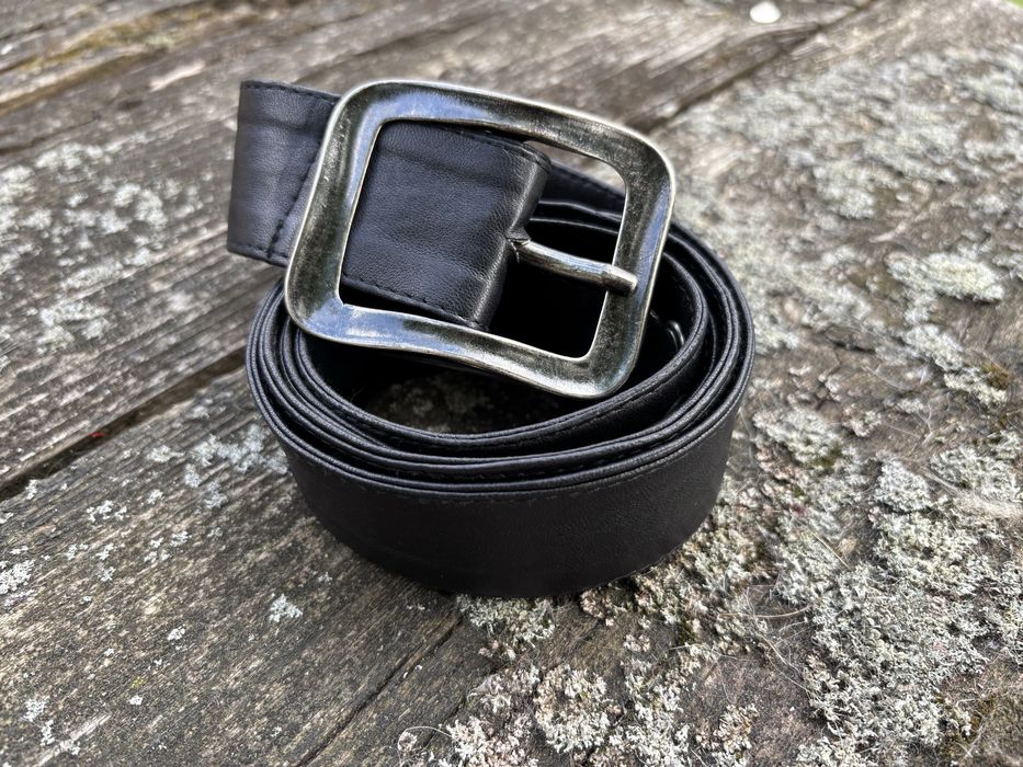 Pasek skórzany , czarny pasek ,