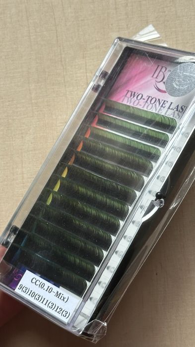 Кольорові вії для нарощування | MIX | розпродаж матеріалів