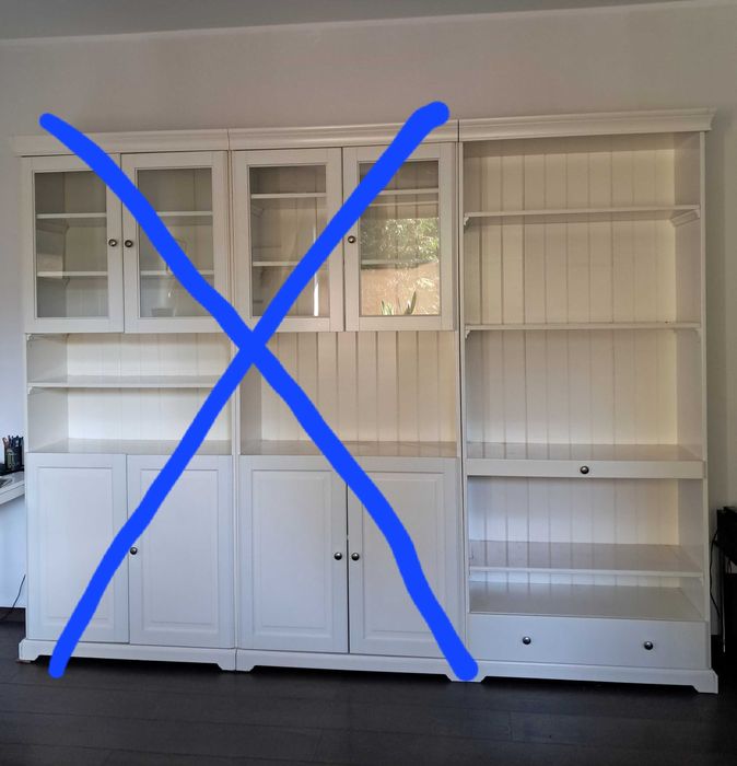 Witryna/regał IKEA Liatorp r.214x96x38cm - dostawa gratis