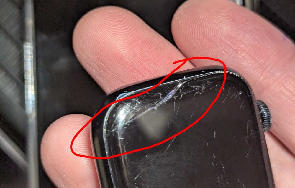 Під переклей скла дисплей модуль екран Apple Watch 7 45
