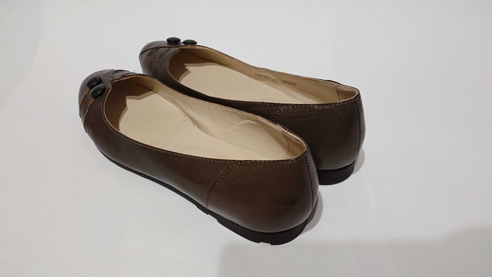 Женские туфли балетки Glance 40 41 кожа кожаные