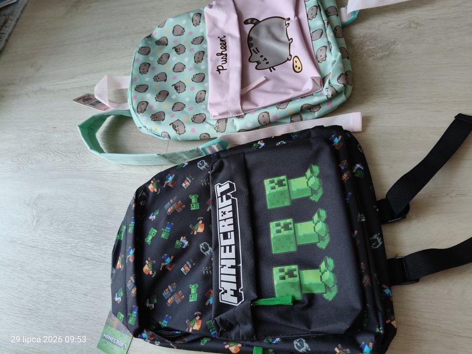 Plecak Minecraft mini plecak Pusheen mini nowy