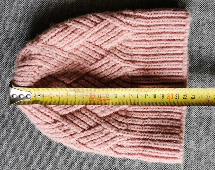 Czapka zimowa różowa Zara wiek ok. 18m+ 2 lata