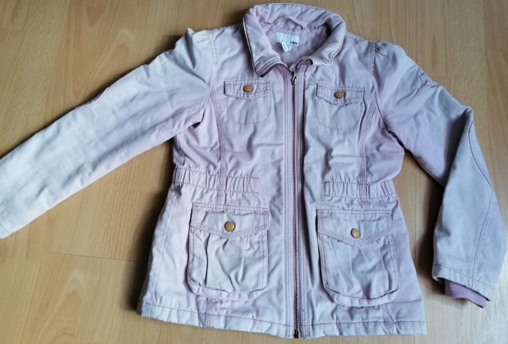 Przejściowa kurtka H&M dziewczęca rozm 128 - 134