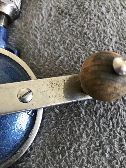 Stanley No 805 wiertarka ręczna made in England oryginał po renowacji