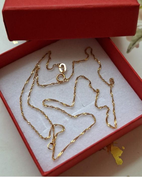 9K złoty łańcuszek pr 375 - 40 cm