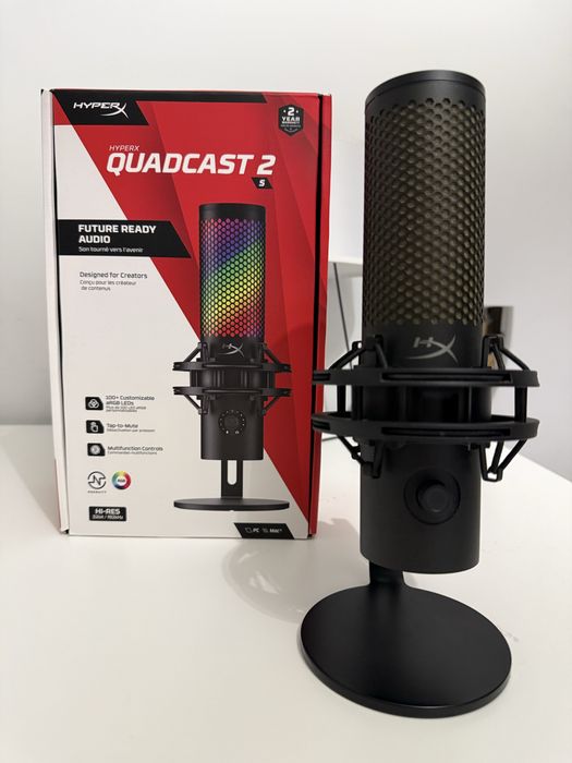 Mikrofon pojemnościowy HyperX QuadCast 2S