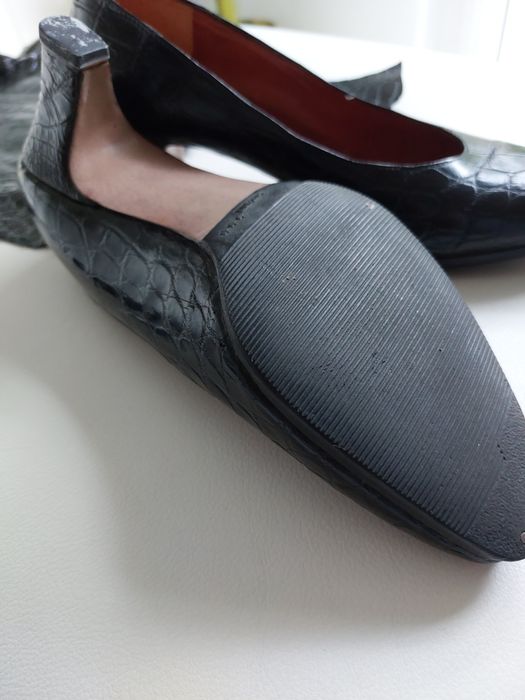 Sapatos de pele de crocodilo verdadeiros 37