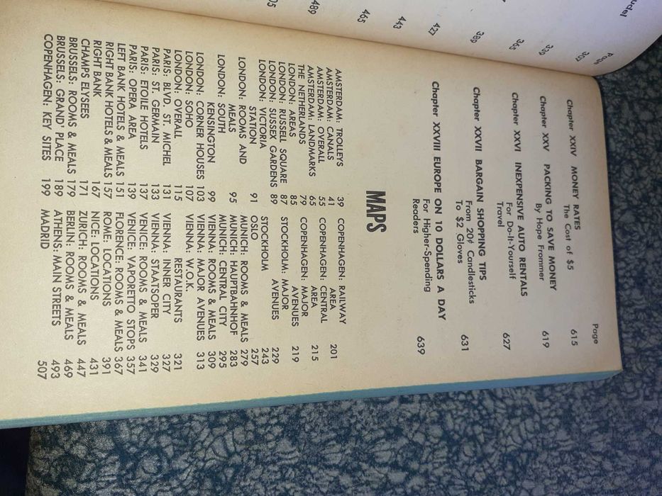 Europe on 5 Dollars a day  1969- 70
