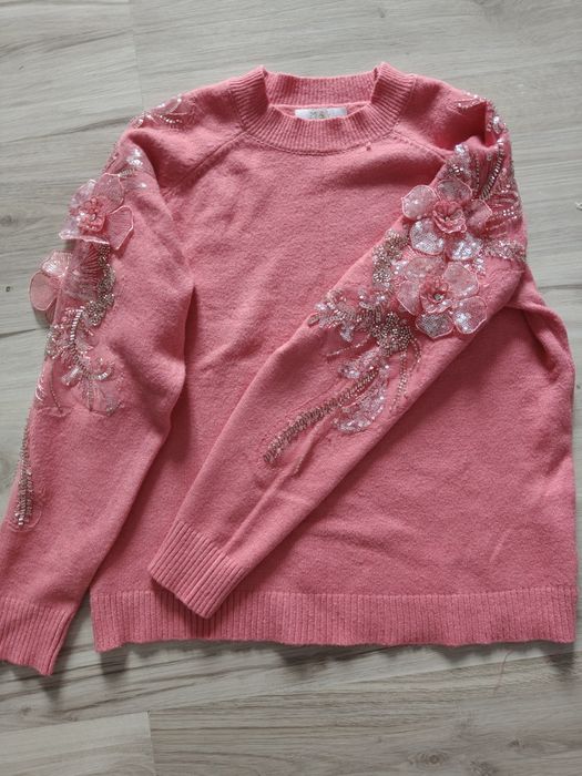 Sweter damski kwiaty 3d